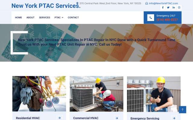 New York PTAC Services's page as the assistant saw it