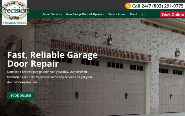 Precision Garage Door (Columbia, SC)'s page as the assistant saw it