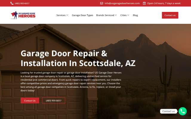 Page cited for US Garage Door Heroes
