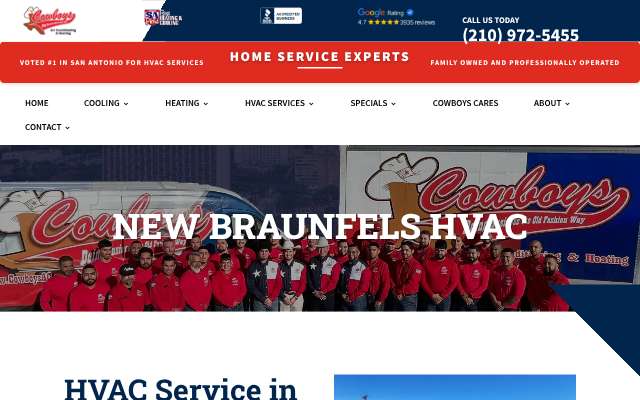 Cowboys AC's page as the assistant saw it