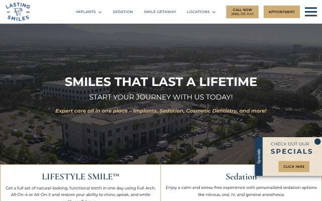 Lasting Smiles (Dr. Ghodsi)'s page as the assistant saw it