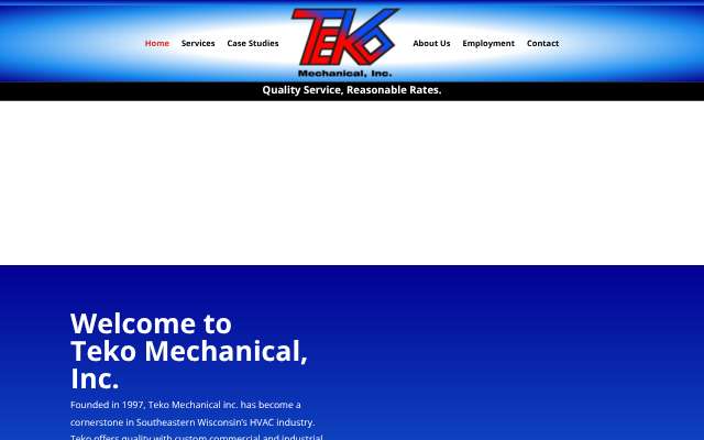 Teko Mechanical's page as the assistant saw it