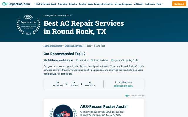 Christianson Air Conditioning Plumbing's page as the assistant saw it
