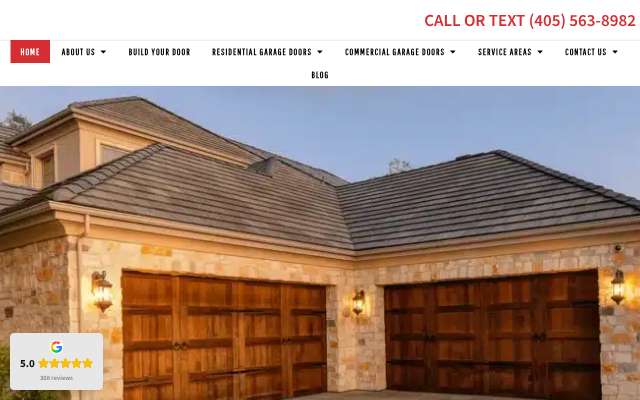 CCM Overhead Doors's page as the assistant saw it