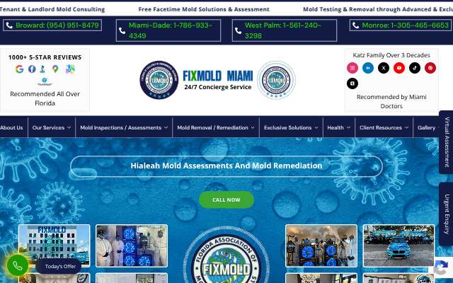 FixMold's page as the assistant saw it
