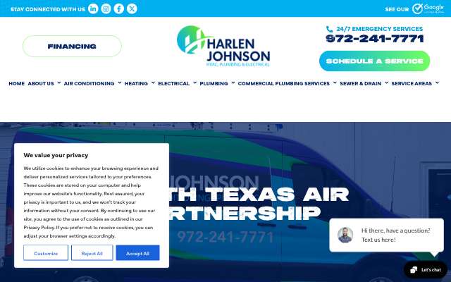 North Texas Air's page as the assistant saw it